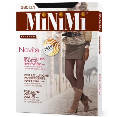 Колготки MiNiMi NOVITA 380 2 Blu шерсть