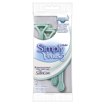 Станки одноразовые для бритья Gillette Satin Care Simply Venus-2 4шт 
