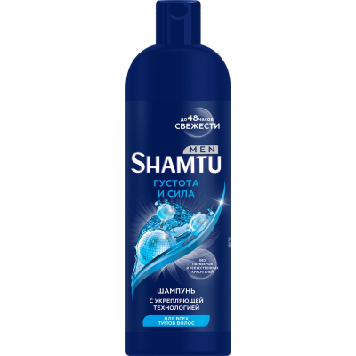 Шампунь для волос мужской Shamtu Густые и Сильные с укрепляющей технологией 500мл