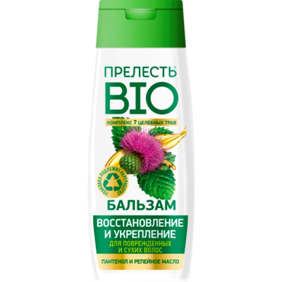 Бальзам для волос Прелесть Био восстановление и  укрепление для сухих и поврежденных волос 250мл
