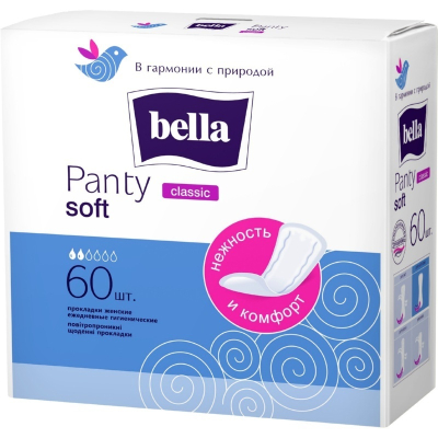 Прокладки ежедневные bella Panty soft Классик 60шт