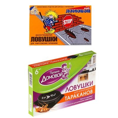 Ловушки для тараканов ДОМОВОЙ Прошка 6шт 