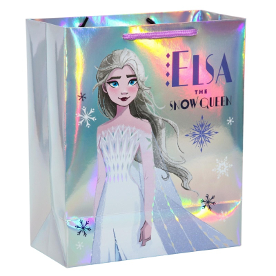 Пакет подарочный (25*21*10) голография Queen of Arendelle Холодное сердце 5510786 