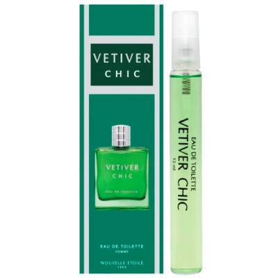 Туалетная вода мужская НОВАЯ ЗАРЯ Vetiver chic ручка 15мл