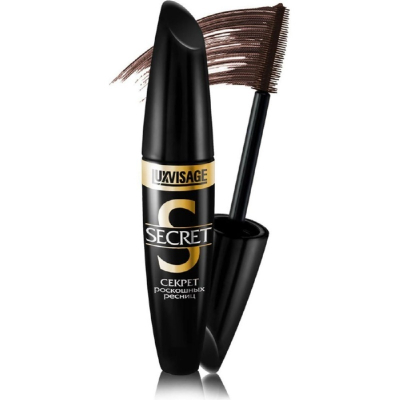 Тушь для ресниц Lux Visage SECRET секрет роскошных ресниц коричневая 12г