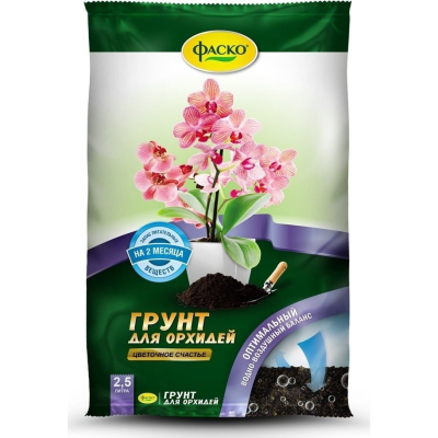 Грунт для орхидей Фаско Цветочное счастье 2,5л 