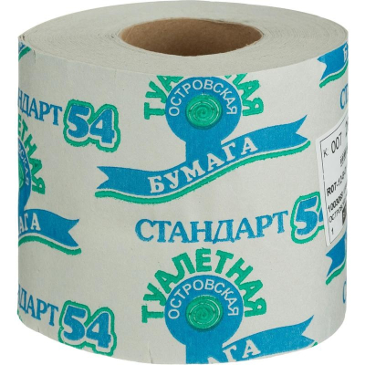 Туалетная бумага втулка ОСТРОВСКАЯ СТАНДАРТ 