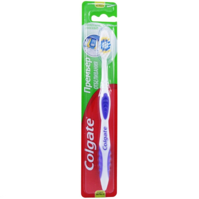 Зубная щетка Colgate Премьер Отбеливающая средняя 
