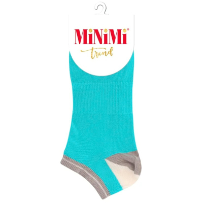 Носки женские Minimi TREND 4204 двухцветная пятка Turchese 39/41