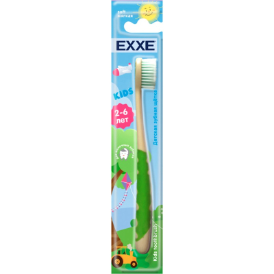 Зубная щетка детская EXXE 2-6 лет мягкая