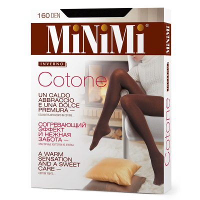 Колготки Minimi COTON MAXI 160 Nero 6