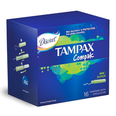 Тампоны Тамpax compak Супер с апликатором 16шт