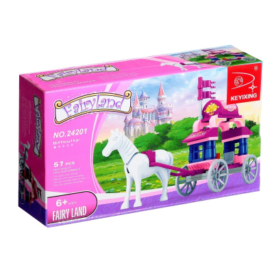 Игрушка Конструктор Страна чудес Карета 57деталей 576091