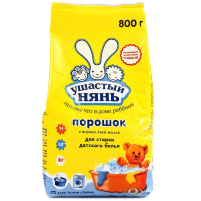 Стиральный порошок ушастый НЯНЬ Универсал 800гр 
