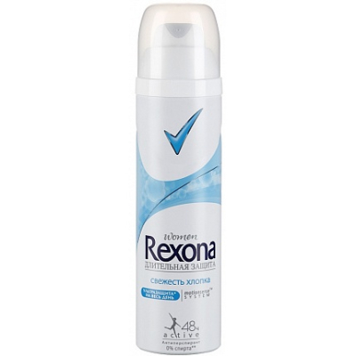 Дезодорант спрей Rexona  женский Легкость хлопка 150мл 