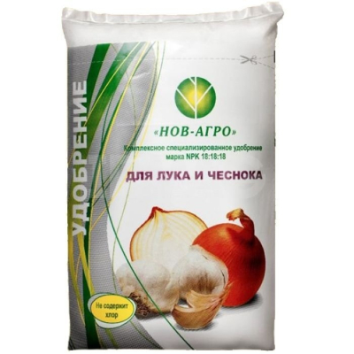 Удобрение для лука и чеснока комплексное Нов-Агро 0,9кг