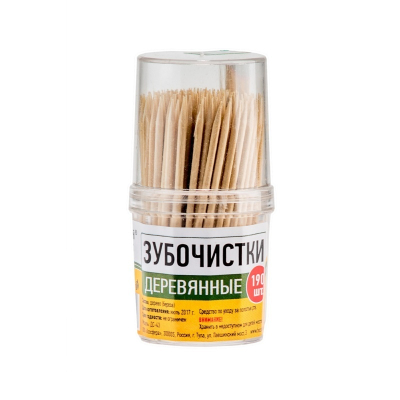 Зубочистки Домашний Сундук 190шт 
