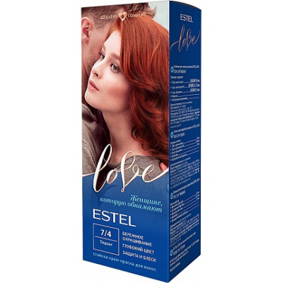 Краска ESTEL Крем Love тициан 7.4