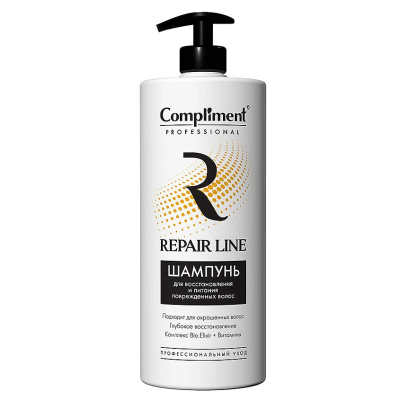 Шампунь Compliment PROFESSIONAL REPAIR LINE для восстановления и питания поврежденных волос 250мл 