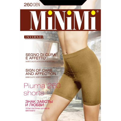Шортики MiNiMi PIUMA shorts 260 2 Caramello (шортики микрофибра с флисом)