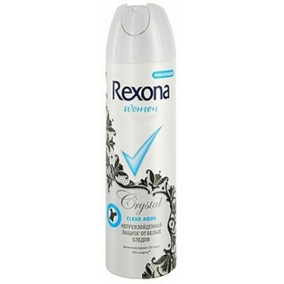 Дезодорант спрей Rexona  женский Кристалл Чистая вода /невидимый 150мл 