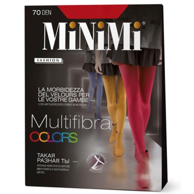 Колготки MiNiMi MULTIFIBRA COLOR 70  Rosso Mosto 3