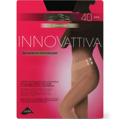 Колготки OMSA INNOVATTIVA 40 бесшовные Nero 2