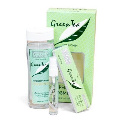 Подарочный набор Green Tea Vouge Collection (Гель для душа + парфюмерная вода в ручке)