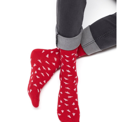 Носки мужские OMSA STYLE 507 Ёлочки Rosso 39-41