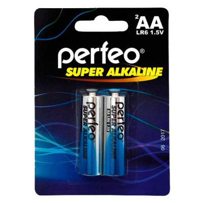 Батарейки Perfeo LR6 Super Alkaline блистер 2шт