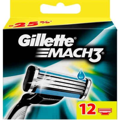 Кассета Gillette MACH3 12шт 