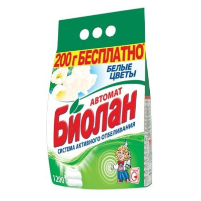 Стиральный порошок Биолан Автомат Белые цветы  1,2кг 