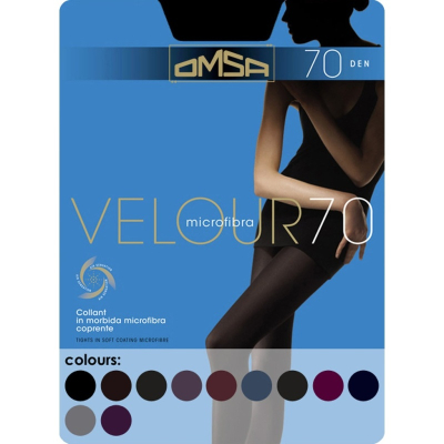 Колготки OMSA Velour 70 Nero 2