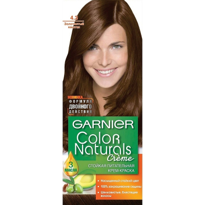 Краска GARNIER ColoR Naturals 4.3 золотистый каштан